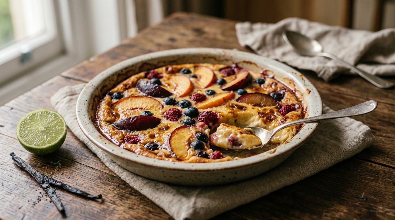 Custard met Vers Fruit uit de Oven