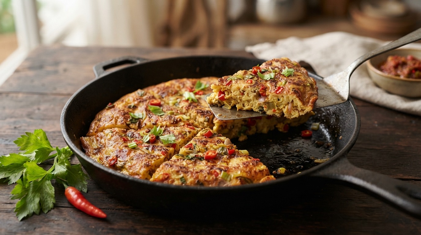 Dadar Boemboe (pittig Gekruide Omelet)