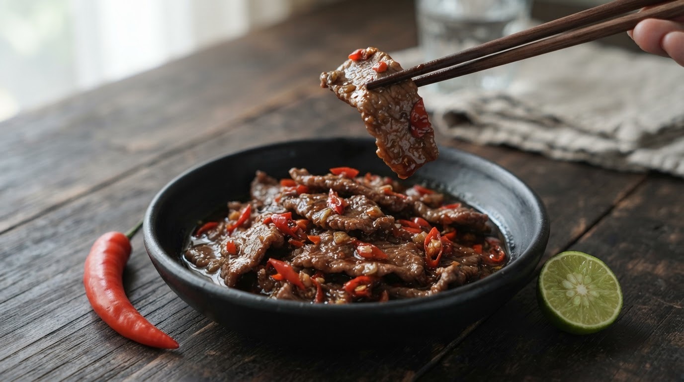 Daging Blado (licht Zuur Pittig Gekruid Rundvlees)