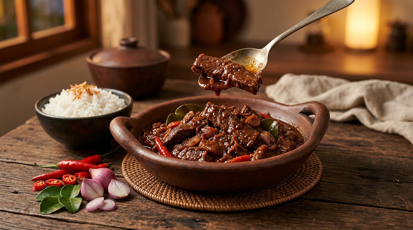 Daging Boemboe Bali (kruidig Gestoofd Rundvlees)