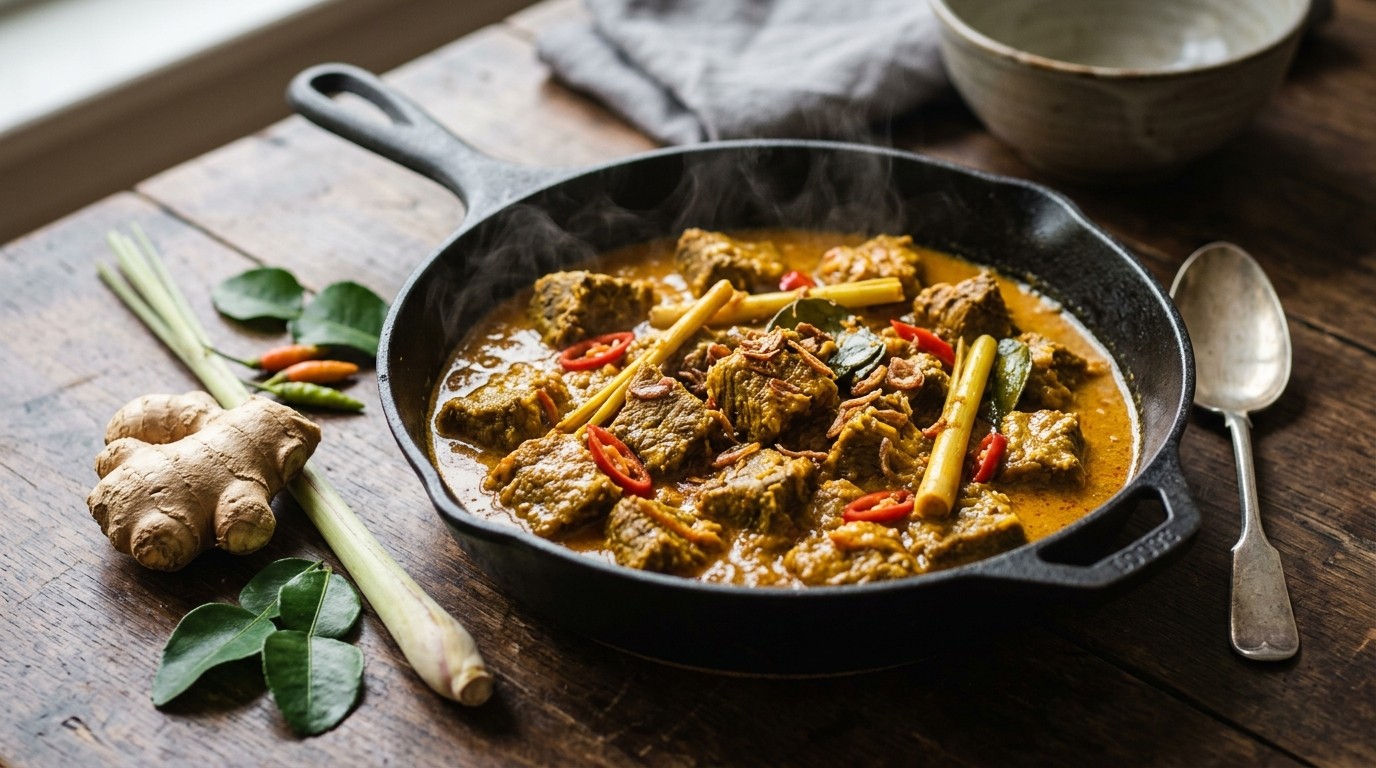 Daging Rujak (Gesmoorde, Gekruide Runderblokjes met Gember) recept Daging Rujak (Gesmoorde, Gekruide Runderblokjes met Gember) recept