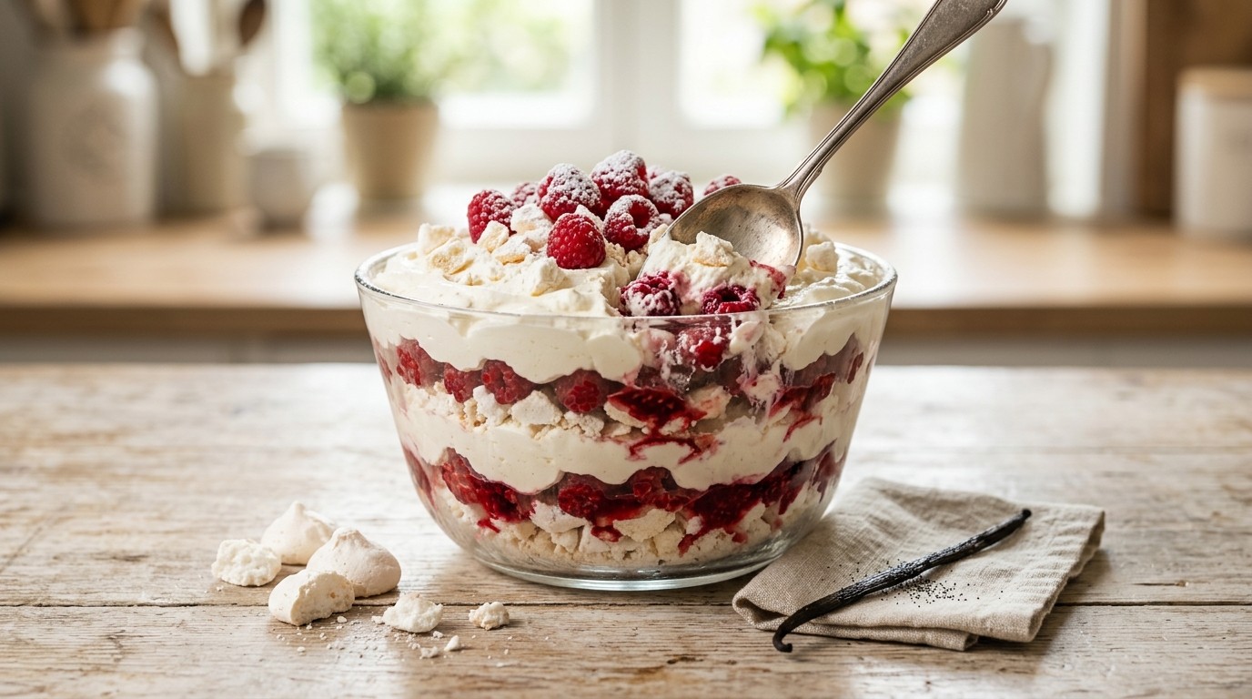Dessert van Laagjes Framboos