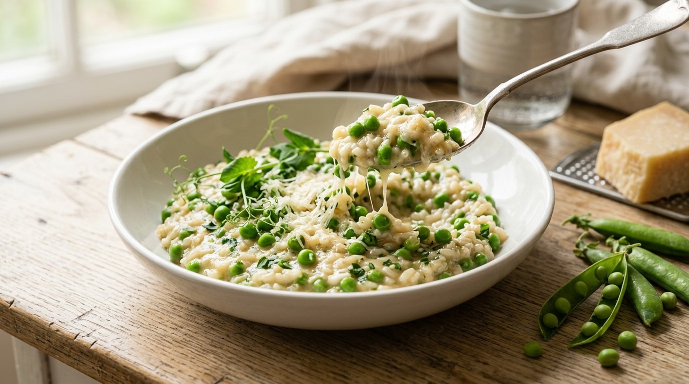 Doperwtenrisotto recept Doperwtenrisotto recept