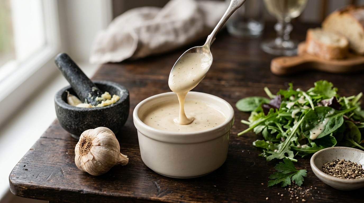 Dressing met Knoflook recept Dressing met Knoflook recept