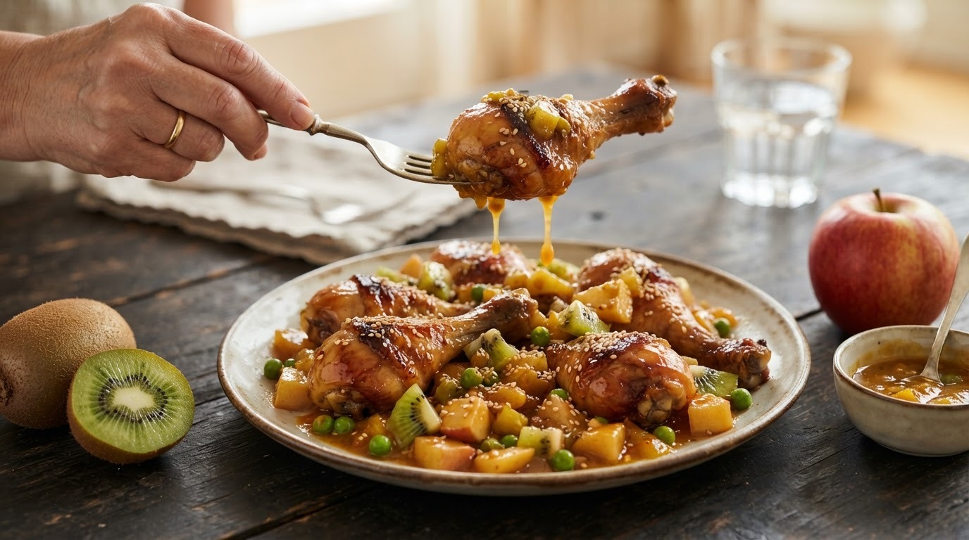 Drumsticks met Vruchtensaus