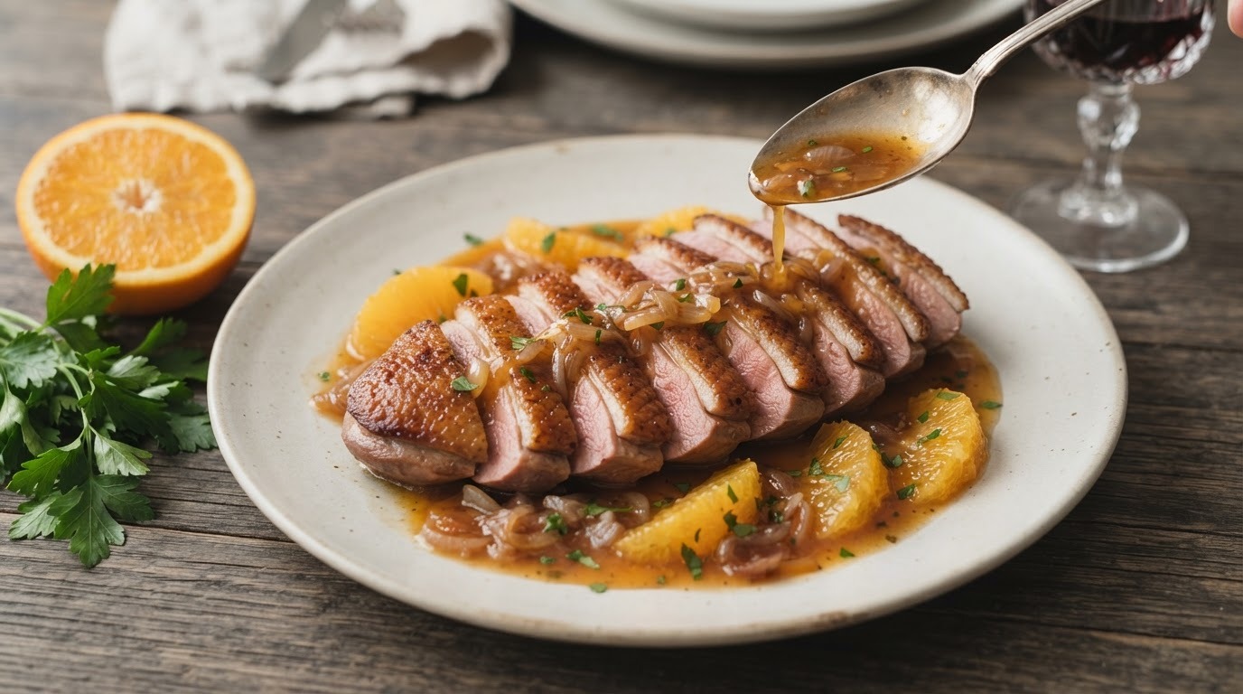 Eend met Sinaasappelsaus recept Eend met Sinaasappelsaus recept