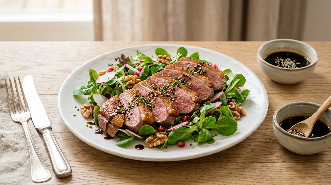 Eendenborstsalade recept Eendenborstsalade recept