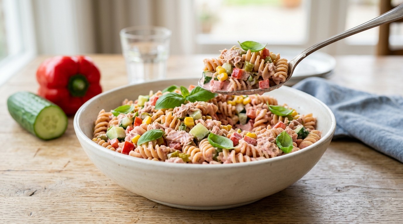 Eenvoudige Pastasalade
