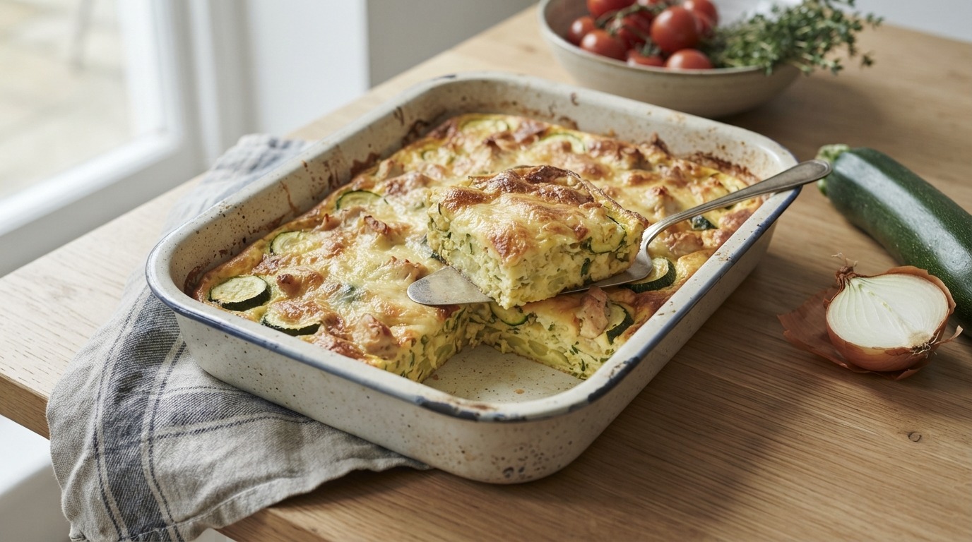 Eier-courgetteschotel