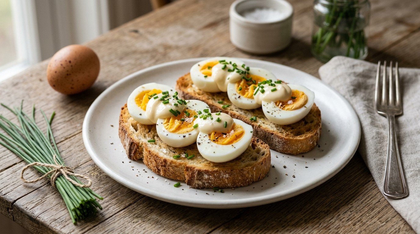 Eieren met Zelfgemaakte Mayonaise