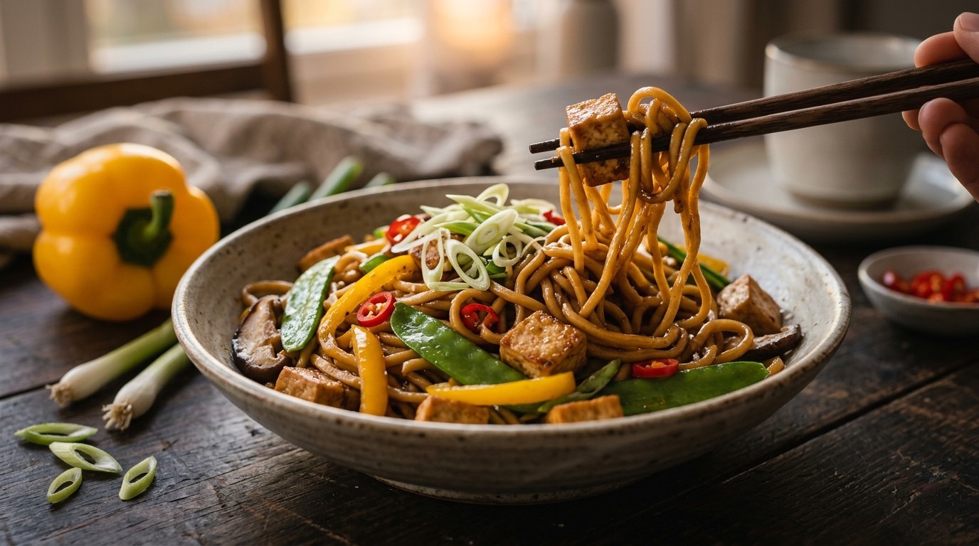 Eiermie met Tofu