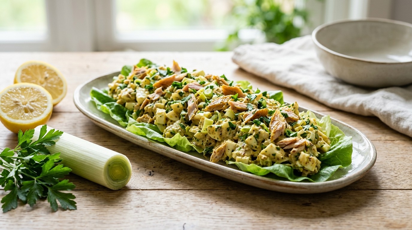 Eiersalade met Makreel en Kruiden