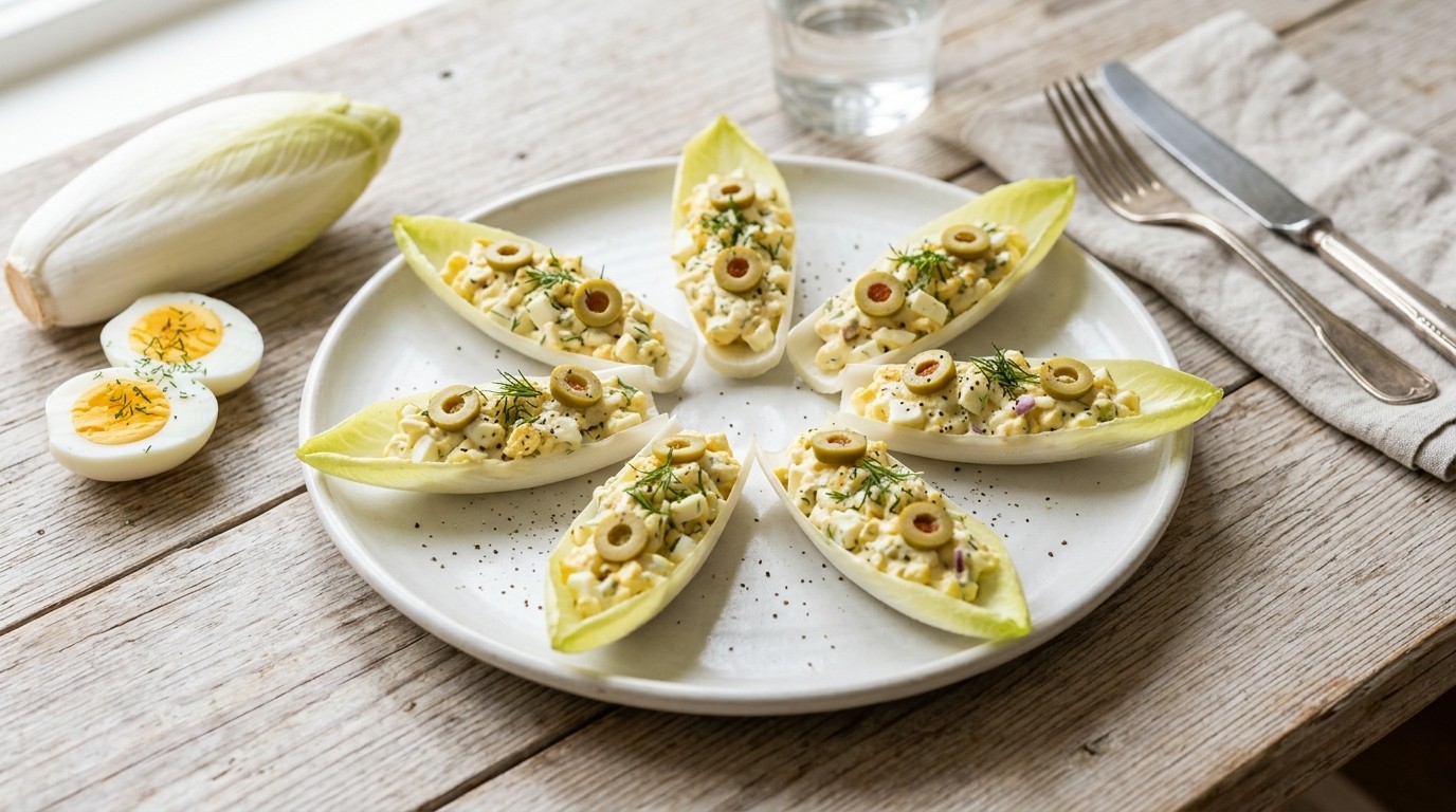Eiersalade met Witlof recept Eiersalade met Witlof recept