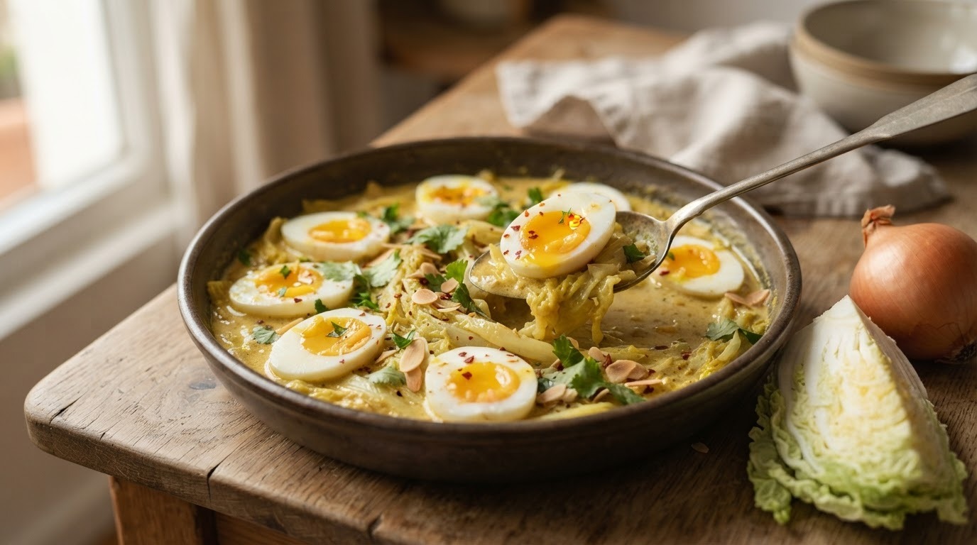 Eierschotel met Chinesekool recept Eierschotel met Chinesekool recept