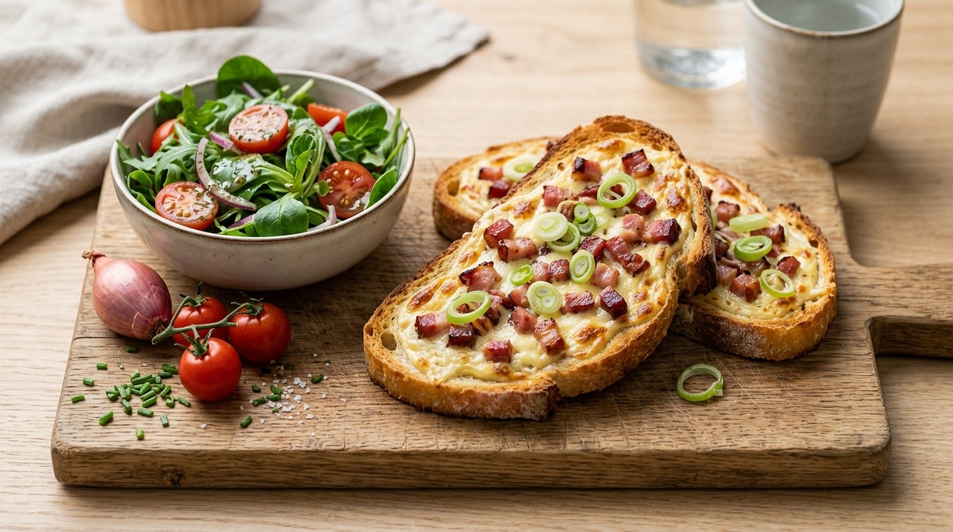 Elzasser Flammkuchen Toast