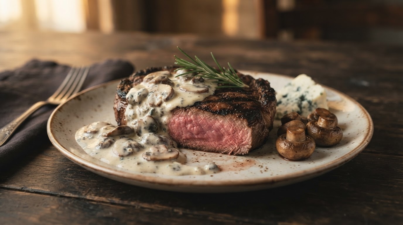 Entrecote met Kaassaus