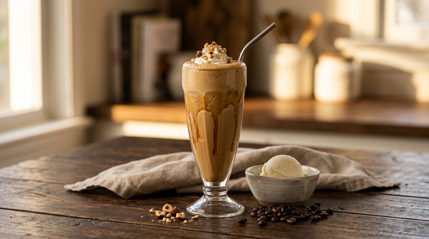 Espressoshake met Hazelnoot recept Espressoshake met Hazelnoot recept