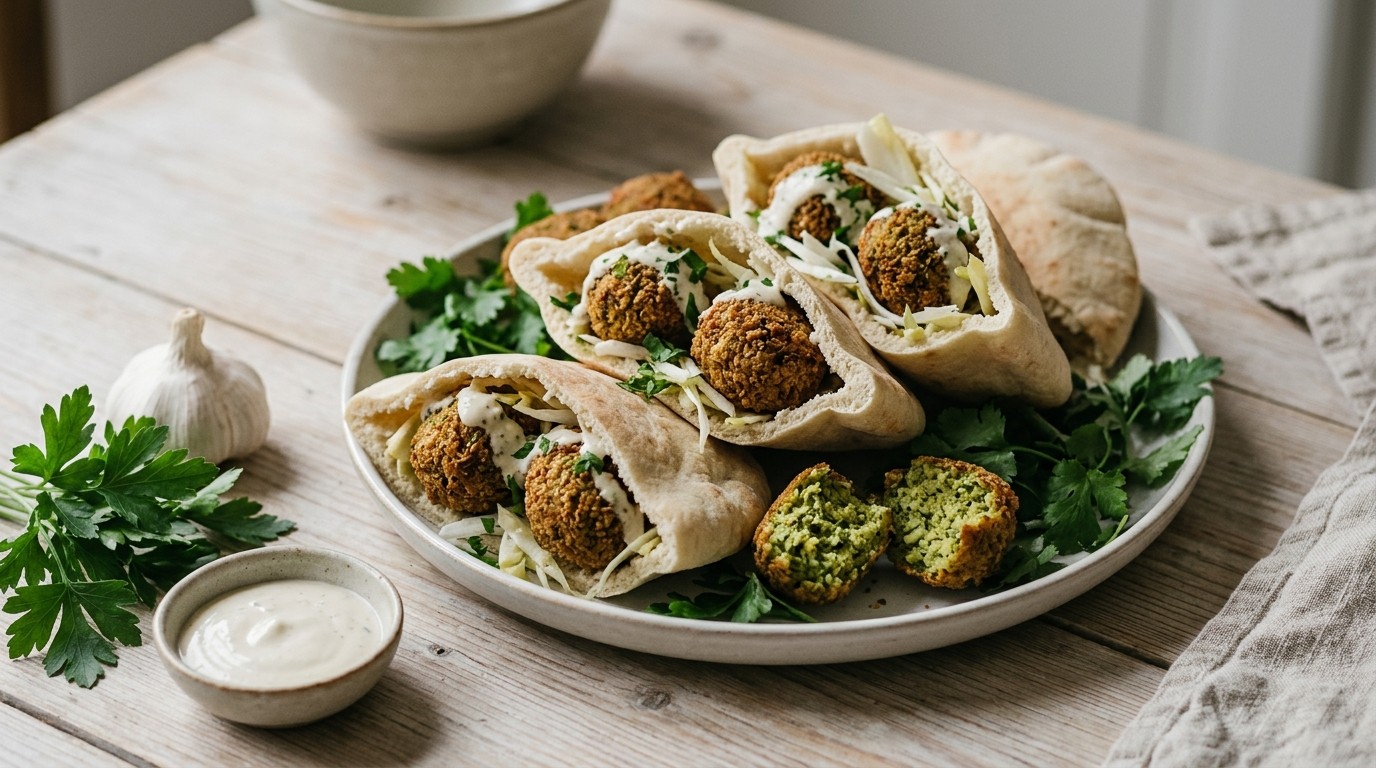 Falafel van Kikkererwten en Tuinbonen