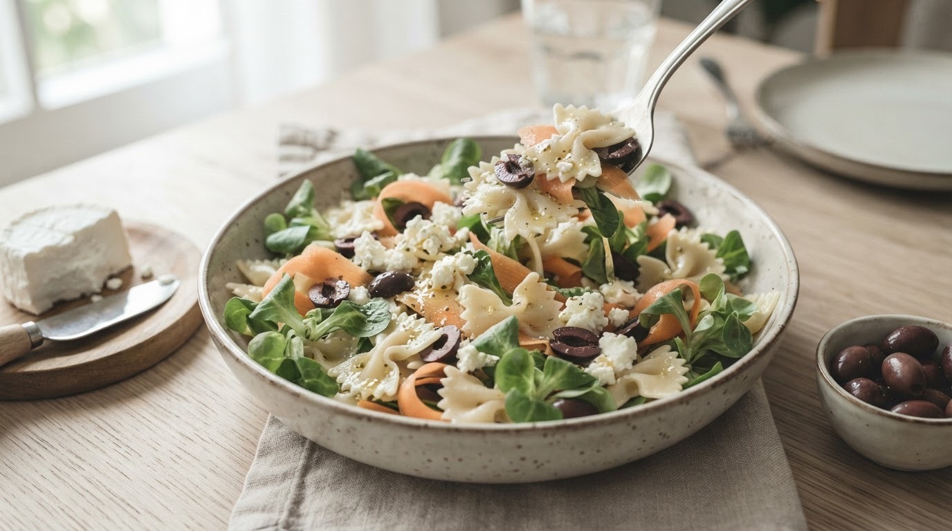 Farfallesalade recept Farfallesalade recept