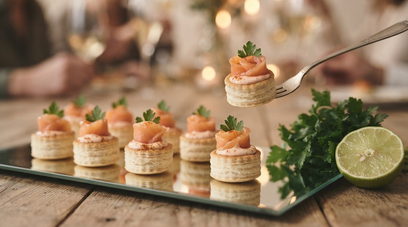 Feestelijk Hapje met Gerookte Zalm