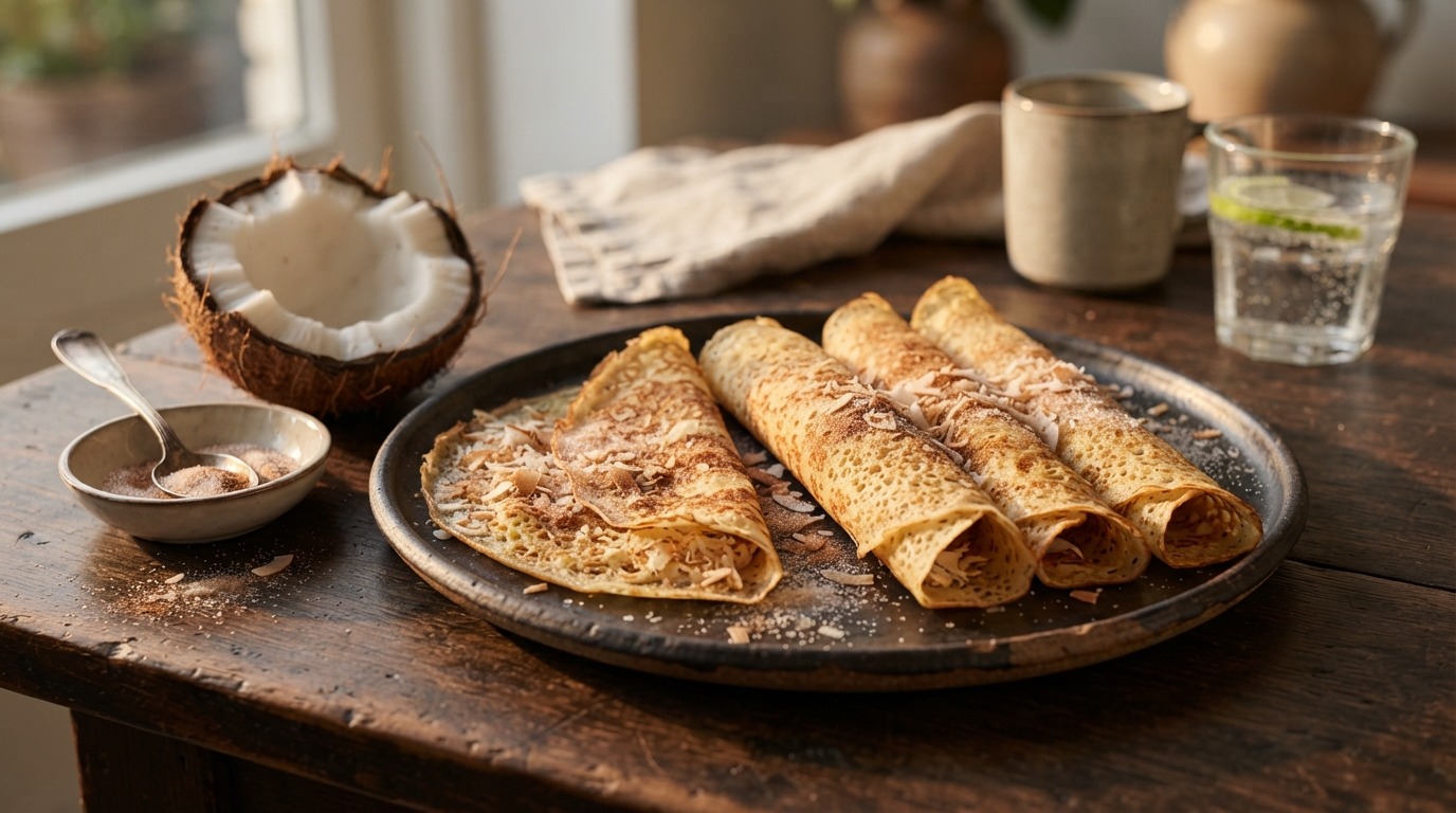 Flensjes met Kokossmaak