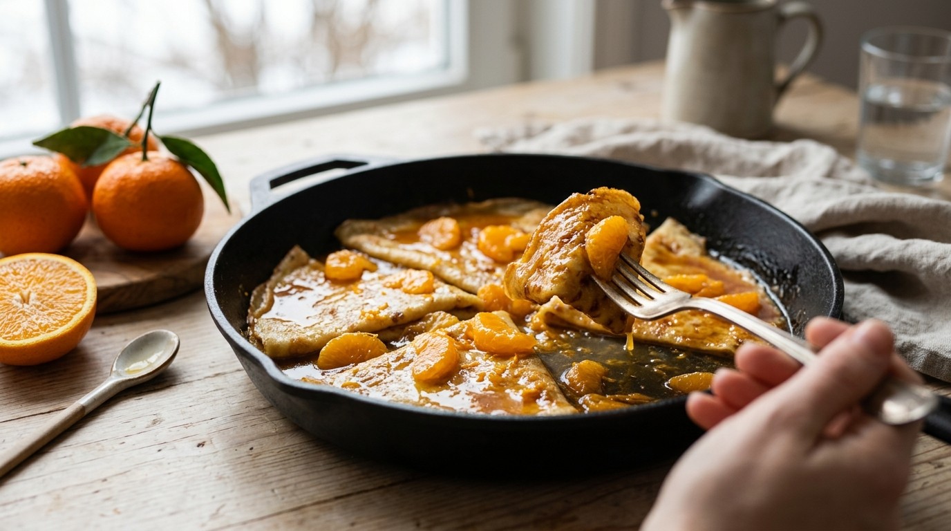 Flensjes met Mandarijnen