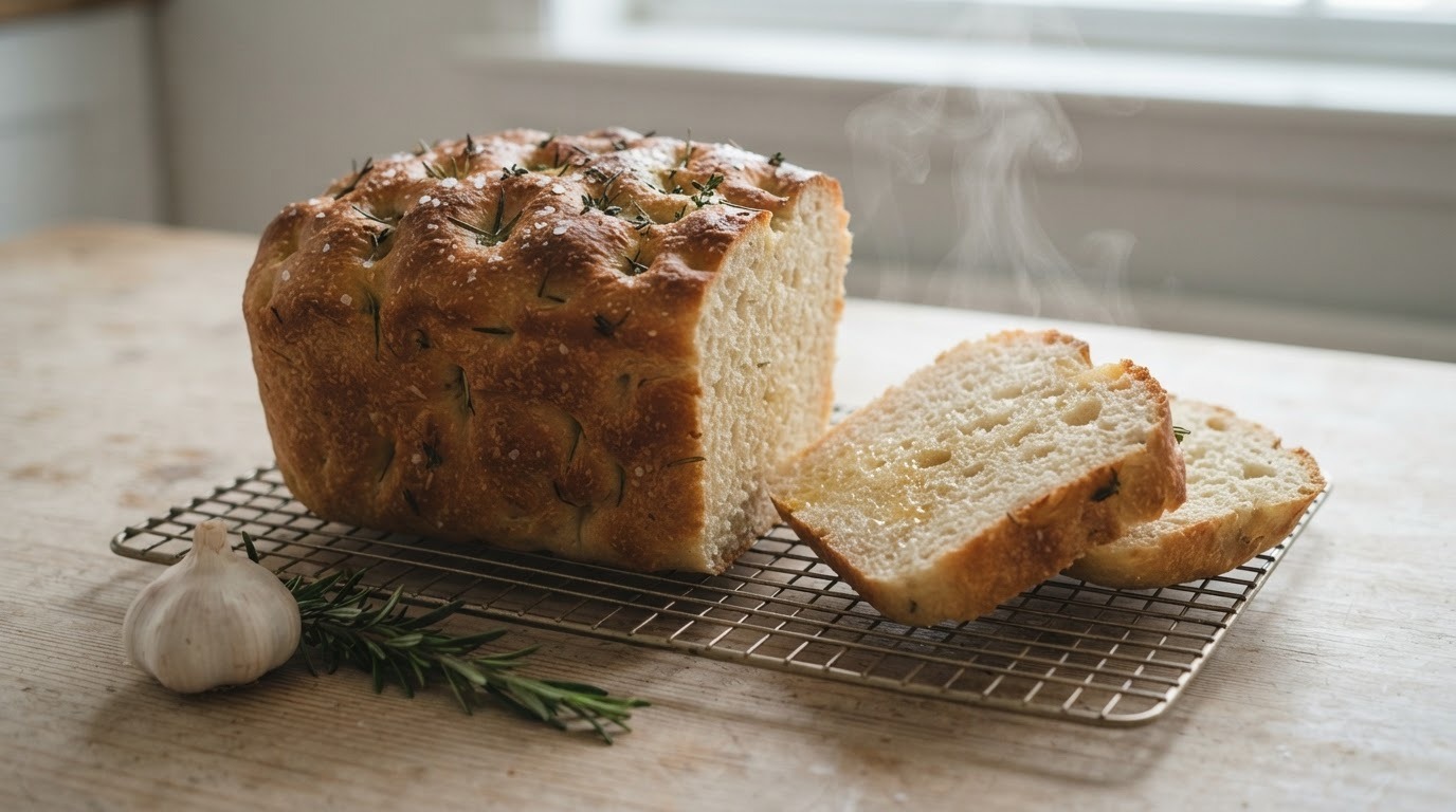Foccacia uit de Broodbakmachine