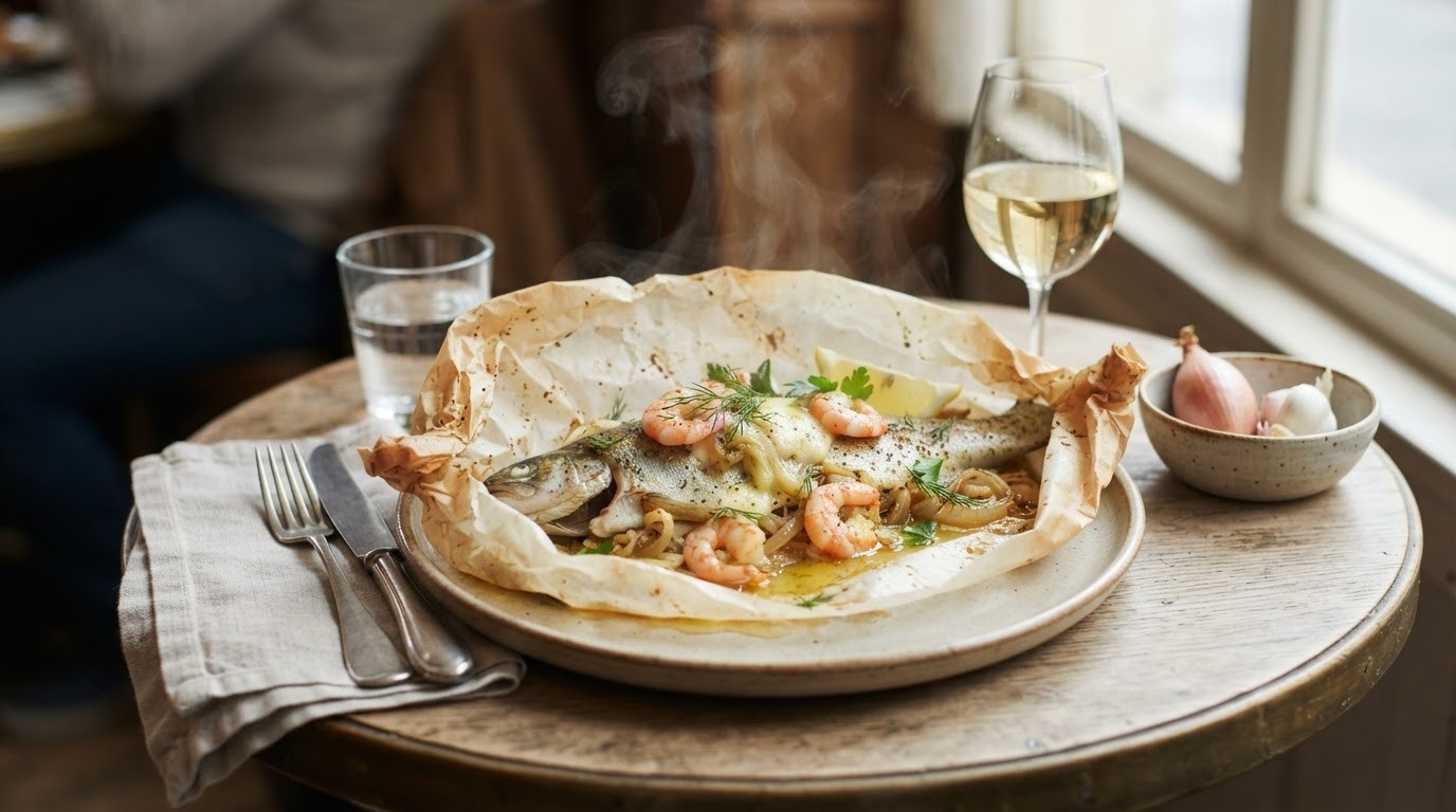 Forel en Papillote