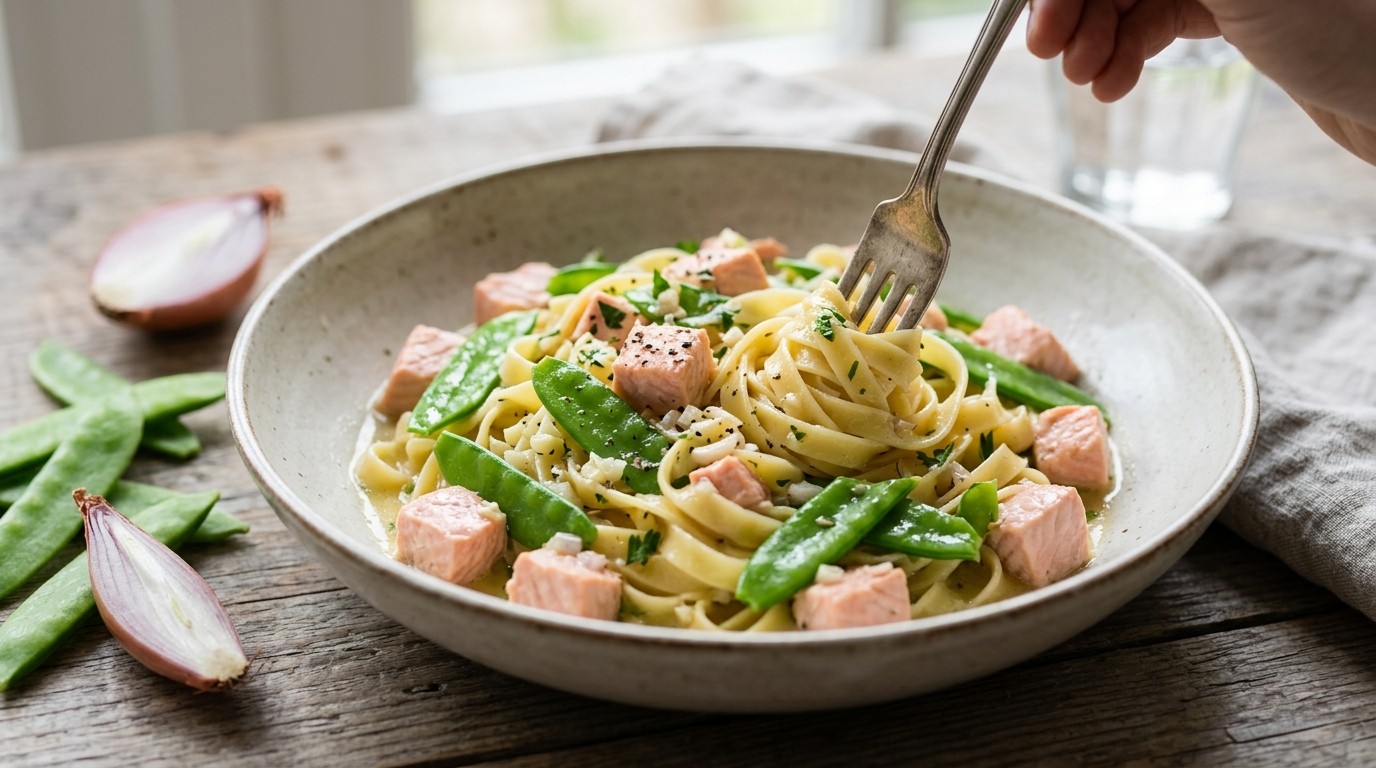 Forel met Pastasaus en Peultjes recept Forel met Pastasaus en Peultjes recept