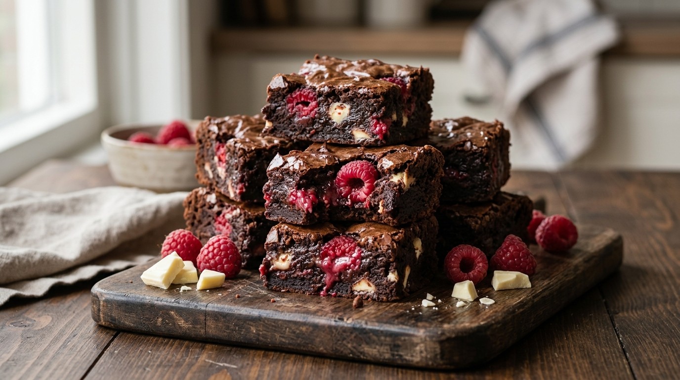 Frambozen- Brownies