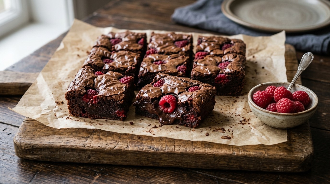 Frambozenbrownies recept Frambozenbrownies recept