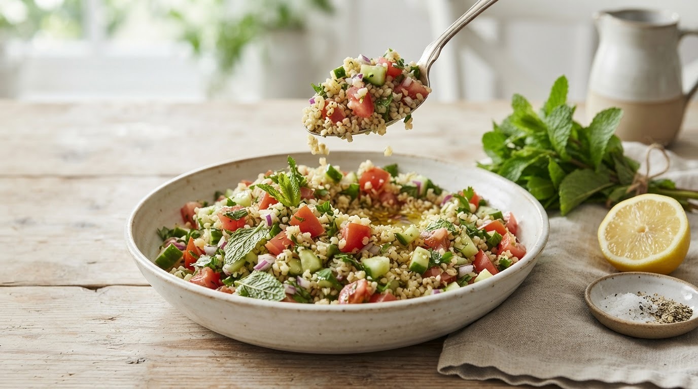 Frisse Bulgursalade met Munt