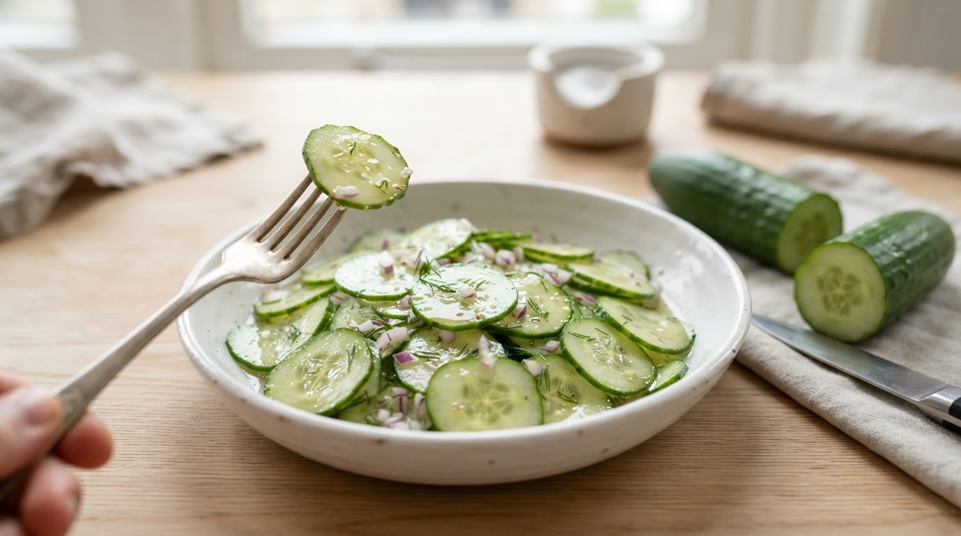 Frisse Komkommersalade