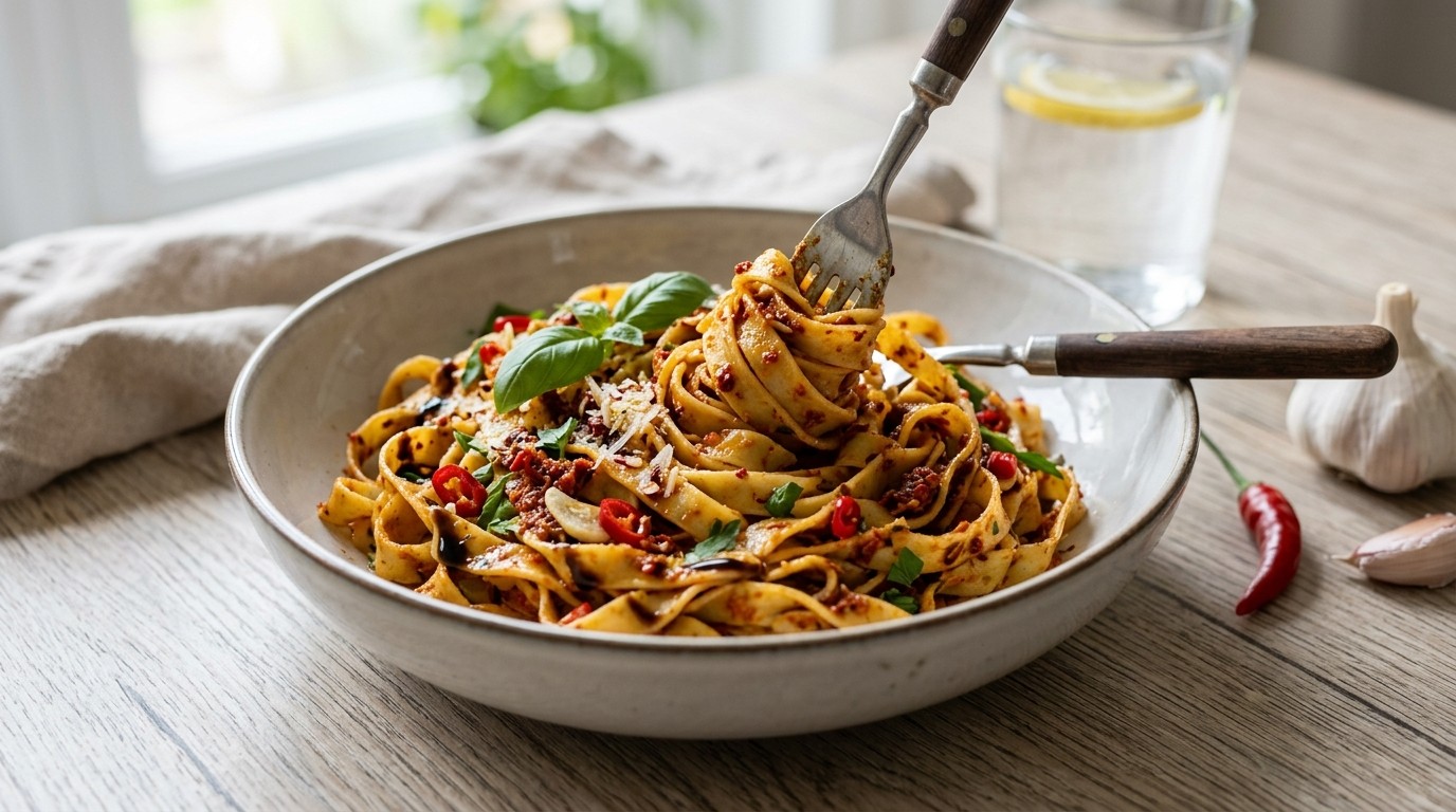 Frisse Tagliatelle (vegetarisch)
