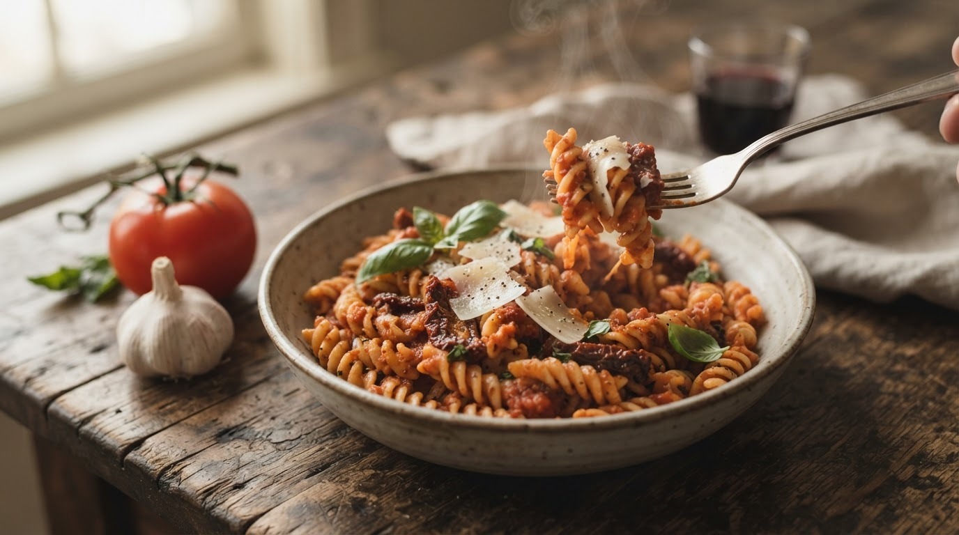 Fusilli met Tomatensaus
