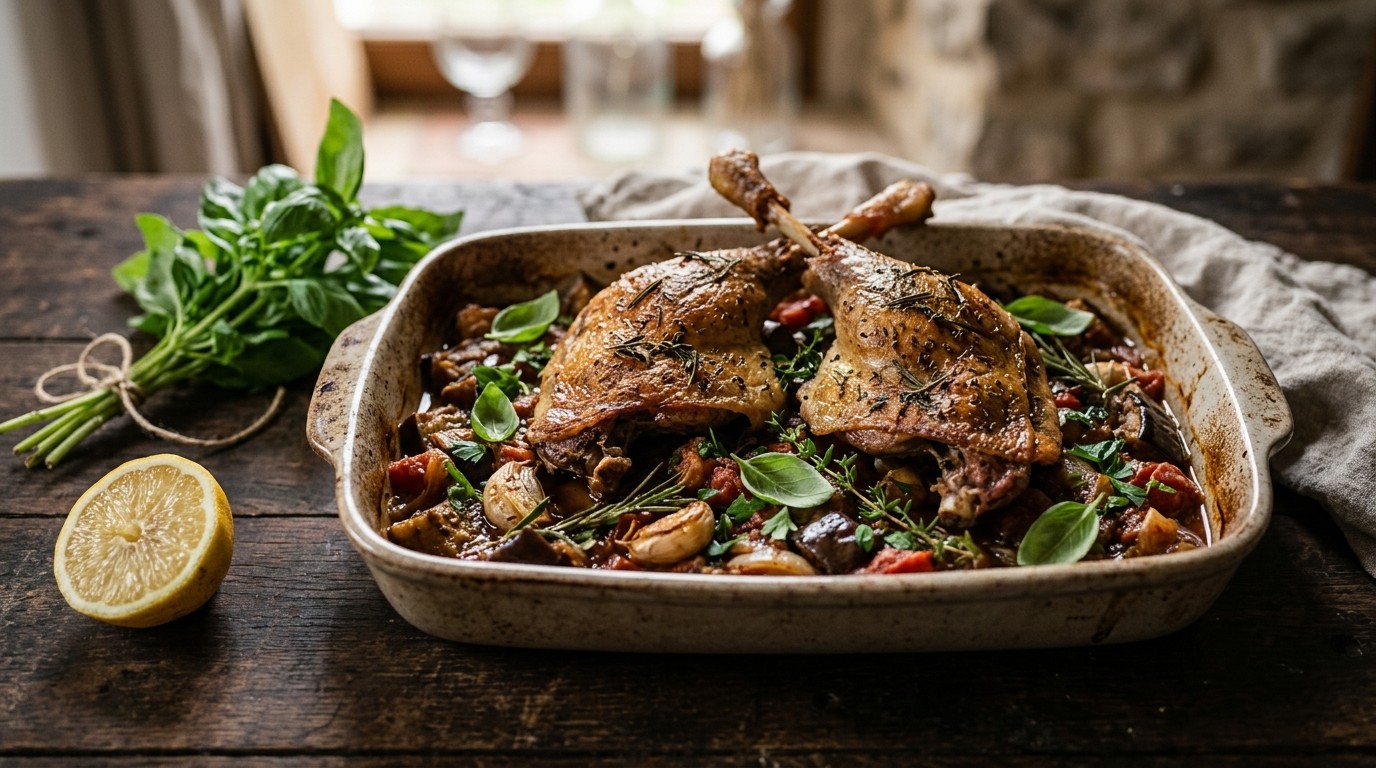 Ganzenbout met Aubergine recept Ganzenbout met Aubergine recept