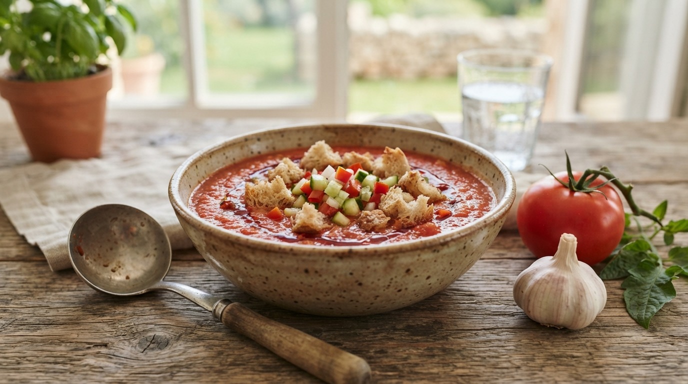 Gazpacho (Spaanse Koude Groentensoep)