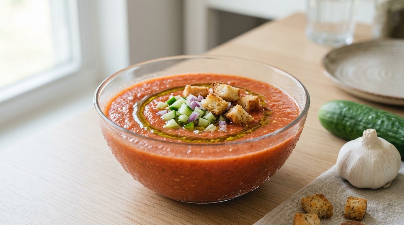 Gazpacho (Spaanse Tomatensoep) recept Gazpacho (Spaanse Tomatensoep) recept