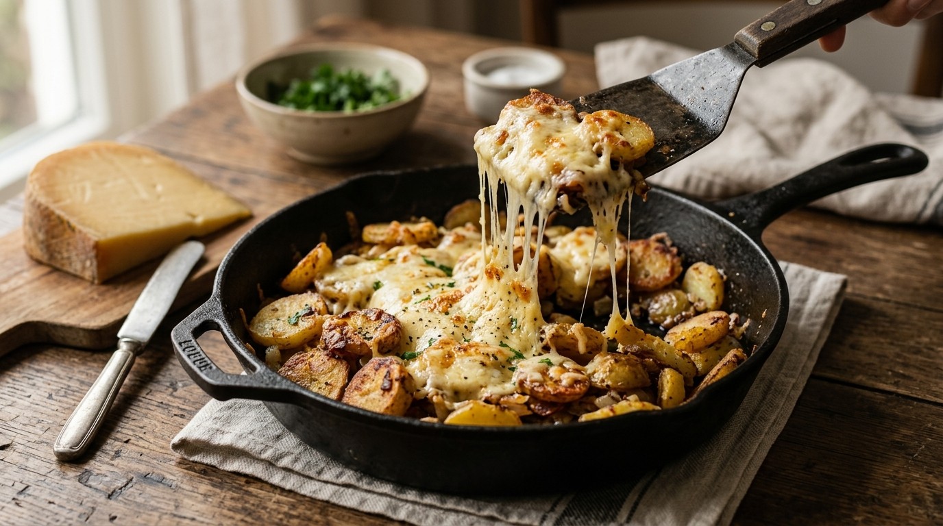 Gebakken Aardappeltjes met Kaas