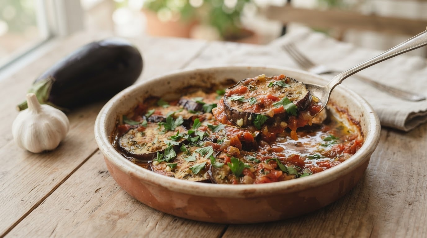 Gebakken Aubergines met Tomatensaus recept Gebakken Aubergines met Tomatensaus recept