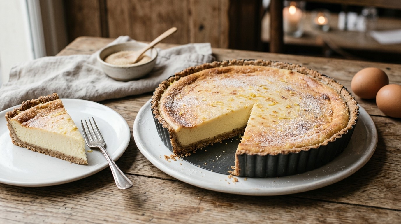 Gebakken Citroentaart/cheesecake