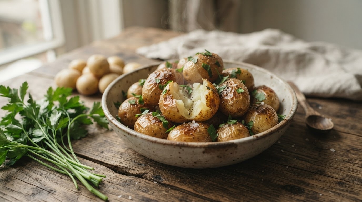 Gebakken Krieltjes met Peterselie recept Gebakken Krieltjes met Peterselie recept