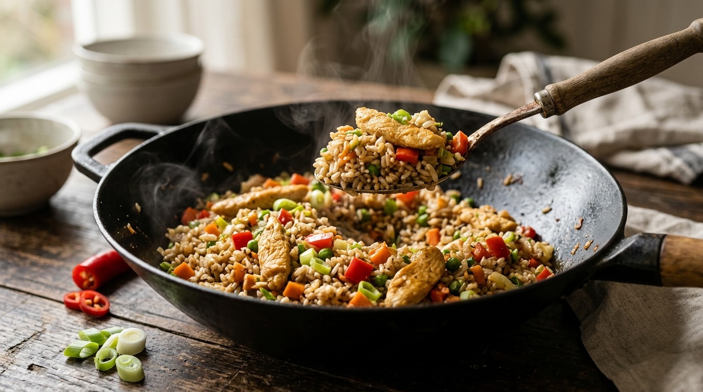 Gebakken Meergranenrijst recept Gebakken Meergranenrijst recept