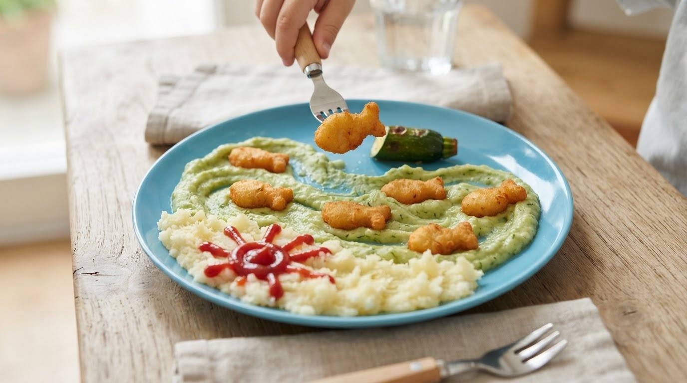 Gebakken Visjes in de zee (kinderrecept)