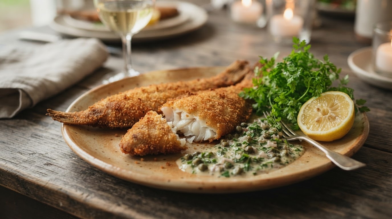 Gefrituurde Sliptong met Ravigottesaus recept Gefrituurde Sliptong met Ravigottesaus recept