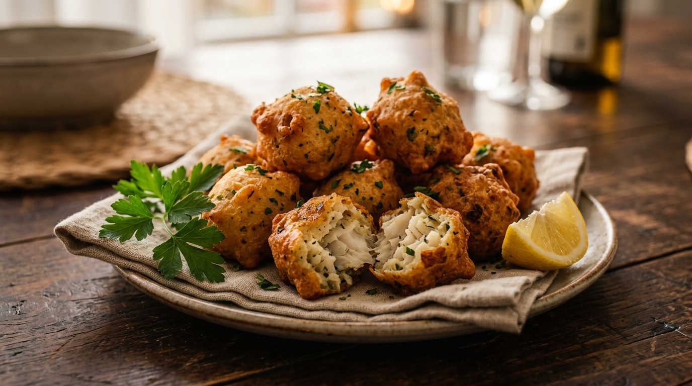 Gefrituurde Stokviskoekjes