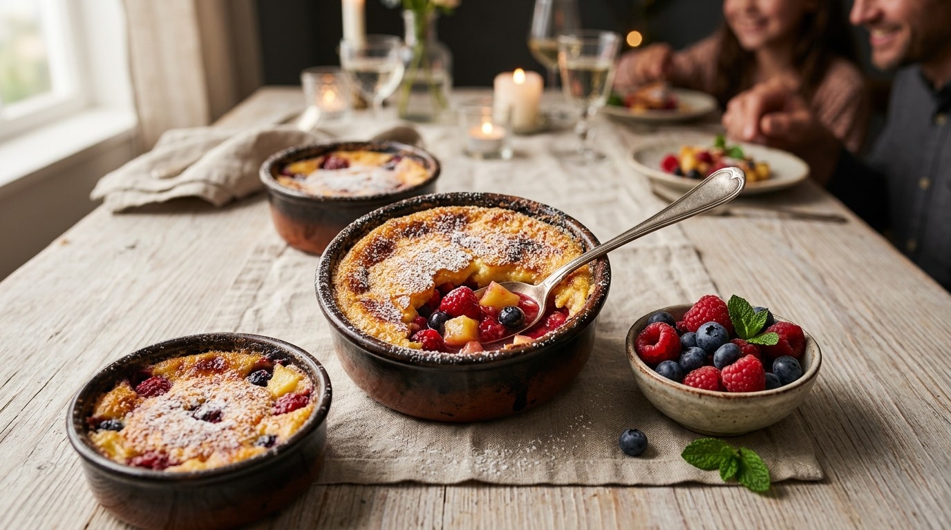 Gegratineerd Fruit in Ovenpotjes