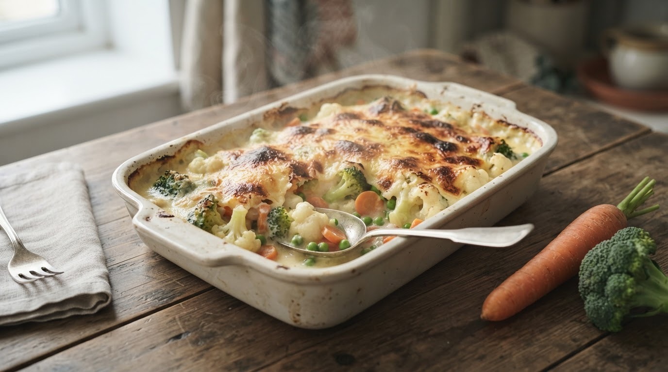 Gegratineerde Broccoli, Bloemkool en Wortels recept Gegratineerde Broccoli, Bloemkool en Wortels recept