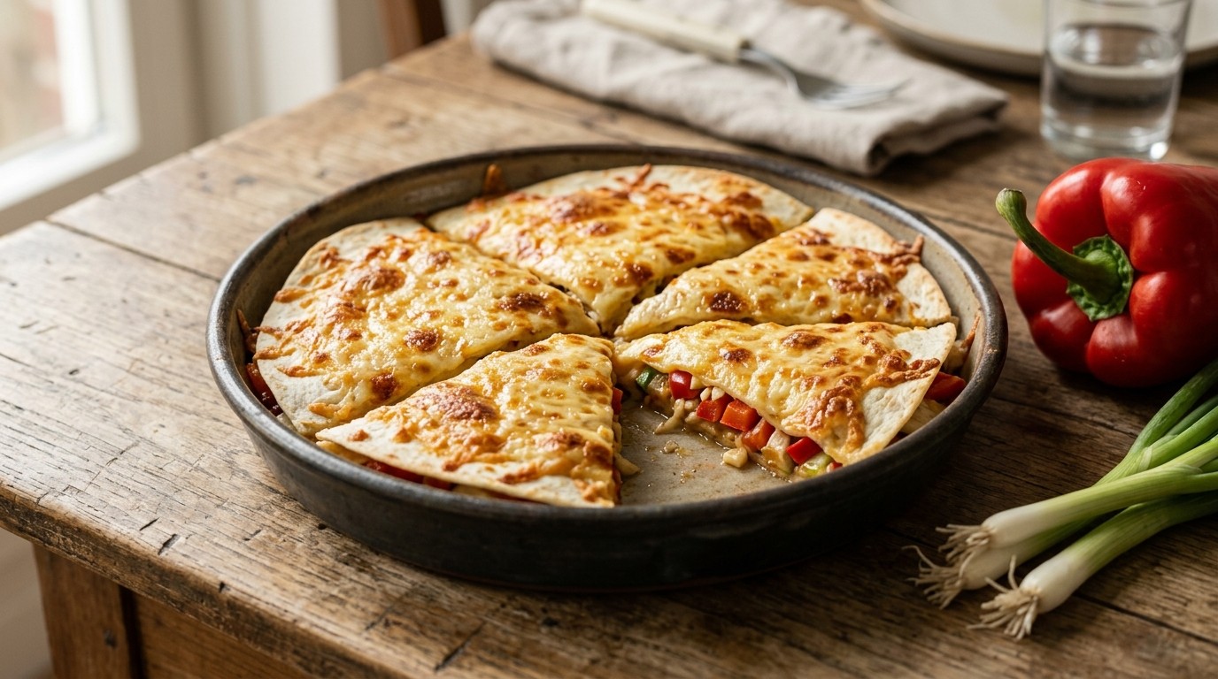 Gegratineerde Kaastortilla