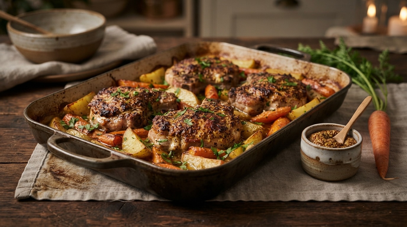Gegratineerde Karbonades met Ovengroente